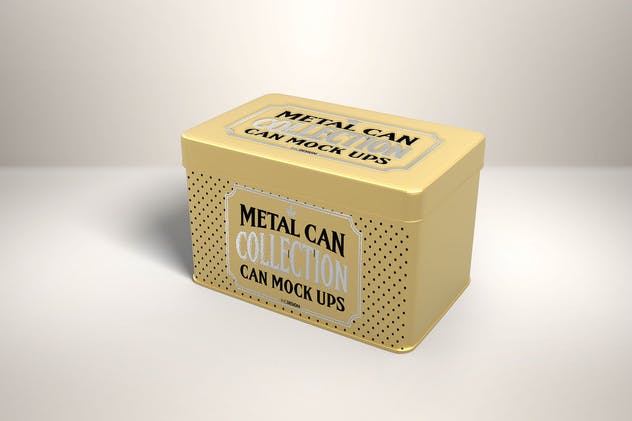 金属盒子瓶罐包装样机v2 Vol. 2 Metal Can Mockup Collection插图(9)