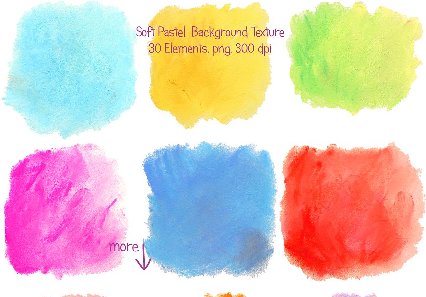 柔和清新的粉彩纹理背景 Soft Pastel Texture Background插图