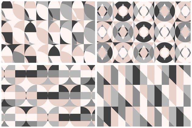 俏皮可爱柔和色调几何图案纹理素材 Geometric Play Patterns + Tiles插图(10)