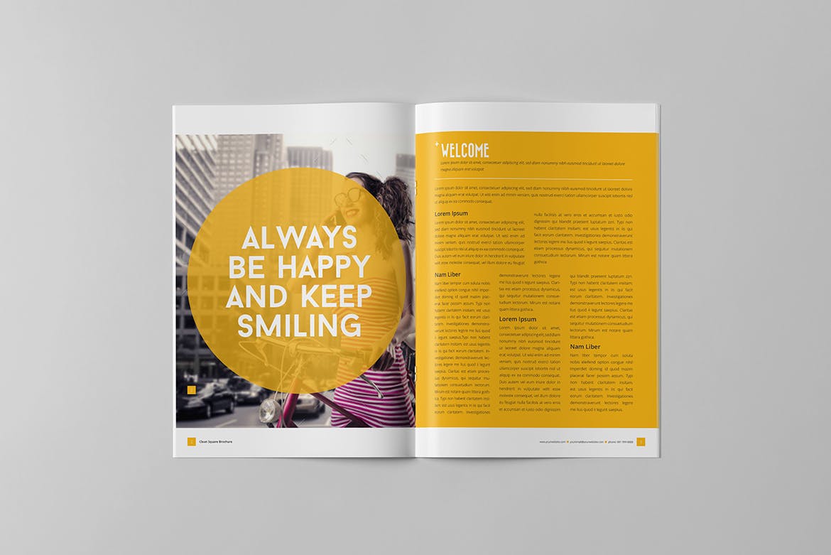 经典通用企业简介宣传画册设计模板 Business Brochure插图(1)
