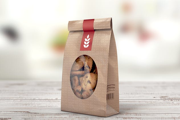 纸袋食物包装外观样机 Paper Bag MockUp插图(7)