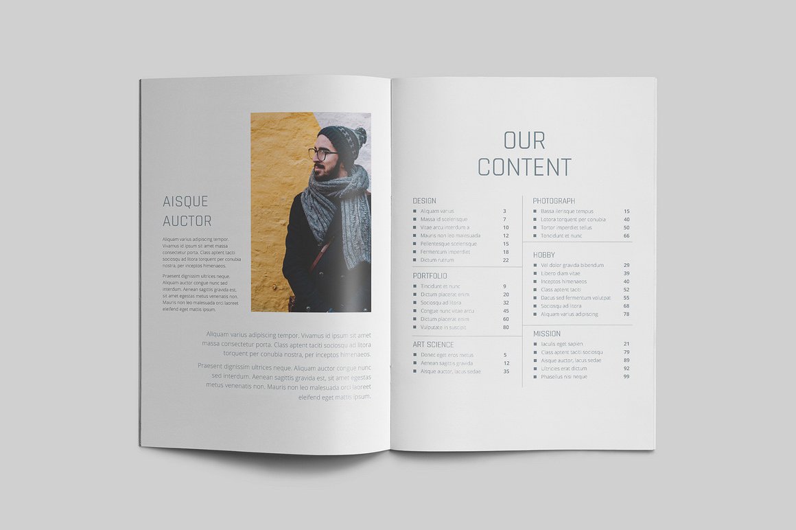 100页漂亮极简的商业化杂志模板下载[indd]插图(21)
