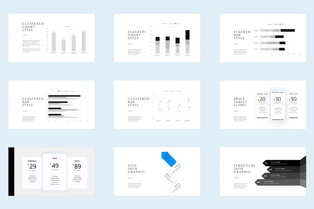 现代简约设计企业PPT设计模板 SPACE Powerpoint Template插图(9)