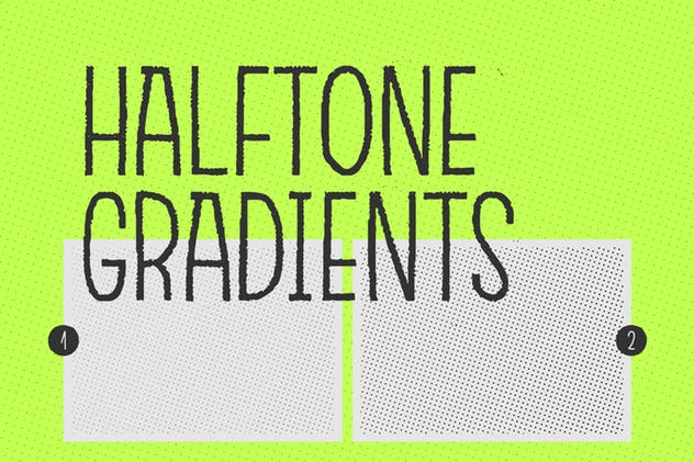 半色调渐变纹理包#1 Halftone Gradients #1 Texture Pack插图(2)
