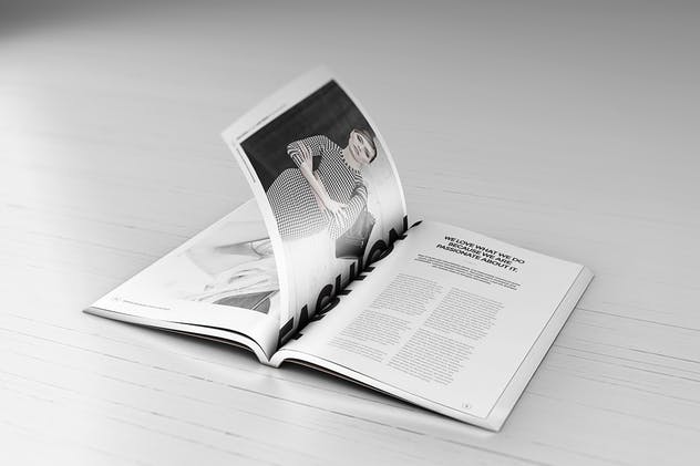 逼真时尚杂志样机模板 Realistic Magazine Mockups插图(5)