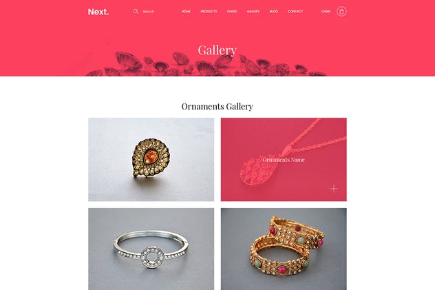 珠宝电商网站设计PSD模板 Jewelry Shop – eCommerce Photoshop Template插图(11)