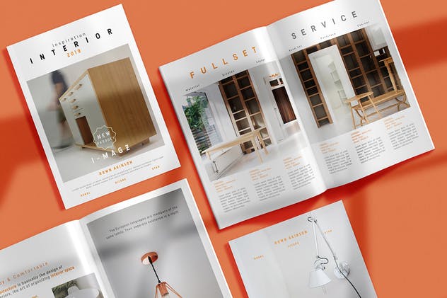 室内装修设计杂志设计模板 Interior Magazine插图5