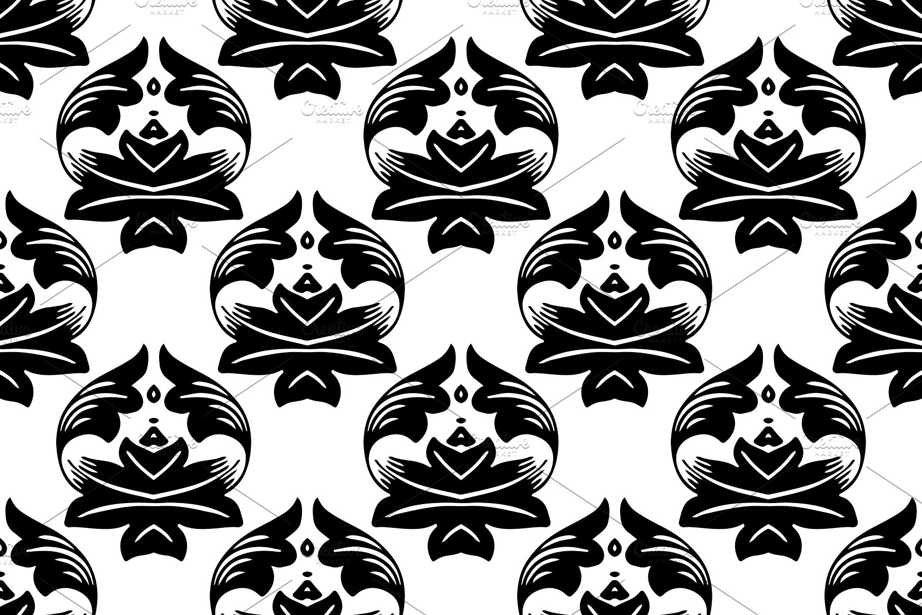 60种颜色1440种锦缎图案纹理[3GB] 1,440 Damask Patterns in 60 Colors插图(4)