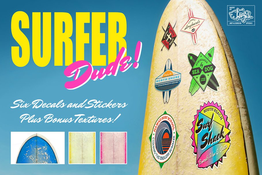 冲浪&沙滩主题Logo模板 Surf and Beach Style Logos插图
