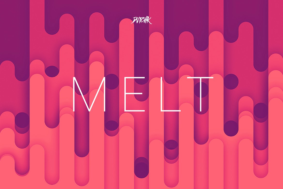 76款抽象圆形背景v6 Melt | Rounded Backgrounds | Vol. 06插图(1)