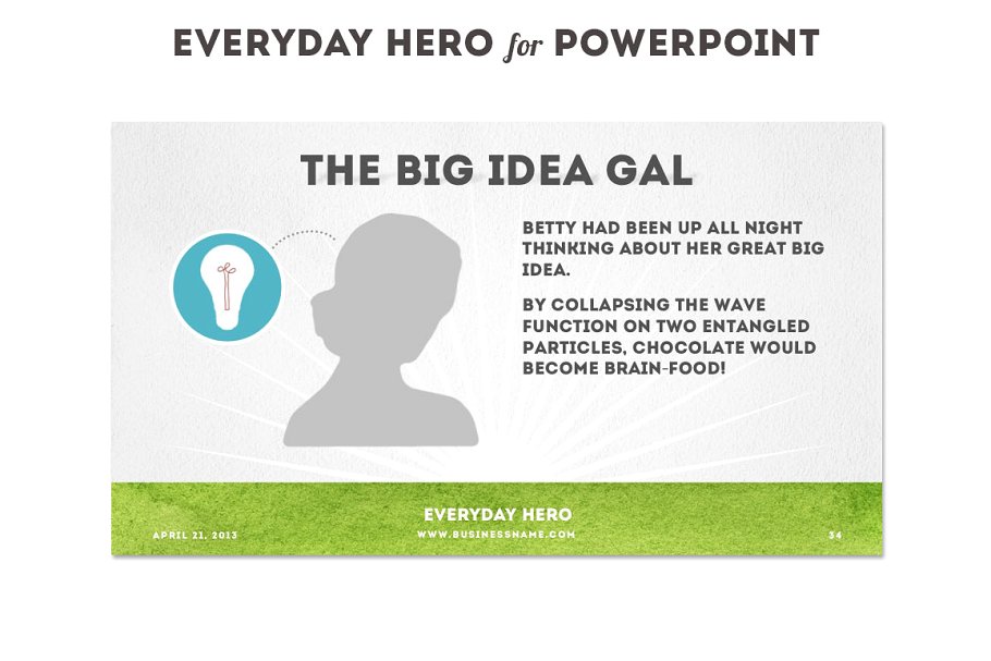 项目融资主题幻灯片模板 Everyday Hero Powerpoint HD Template插图6