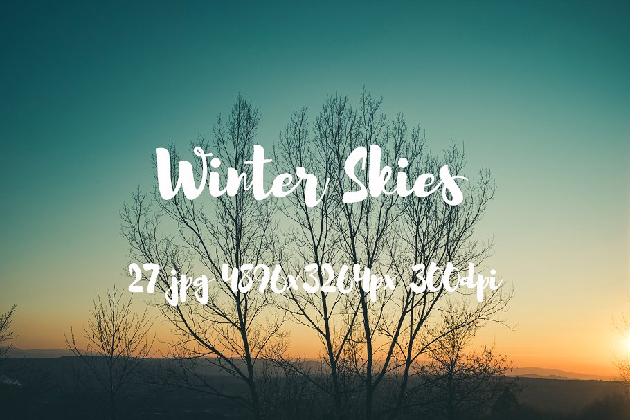 冬季天空照片素材合集 Winter skies photo pack插图13