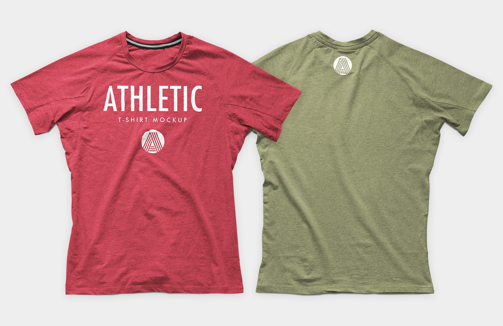 经典运动T恤样机 Athletic T-Shirt Mockup PSD插图2