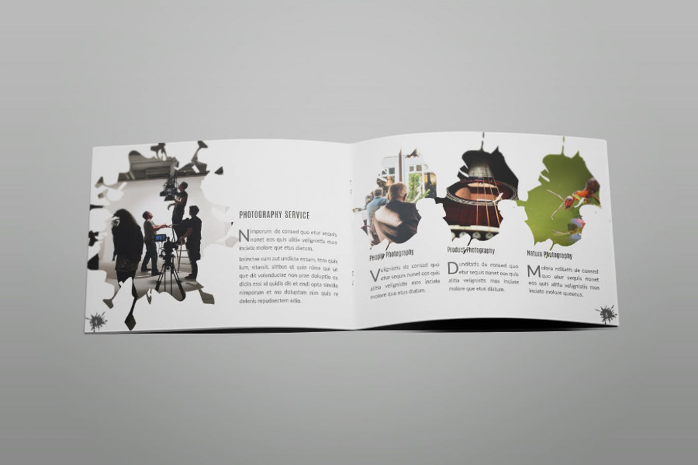 时尚简约好用的摄影画册房地产楼书品牌手册杂志设计模板（indd）插图(1)