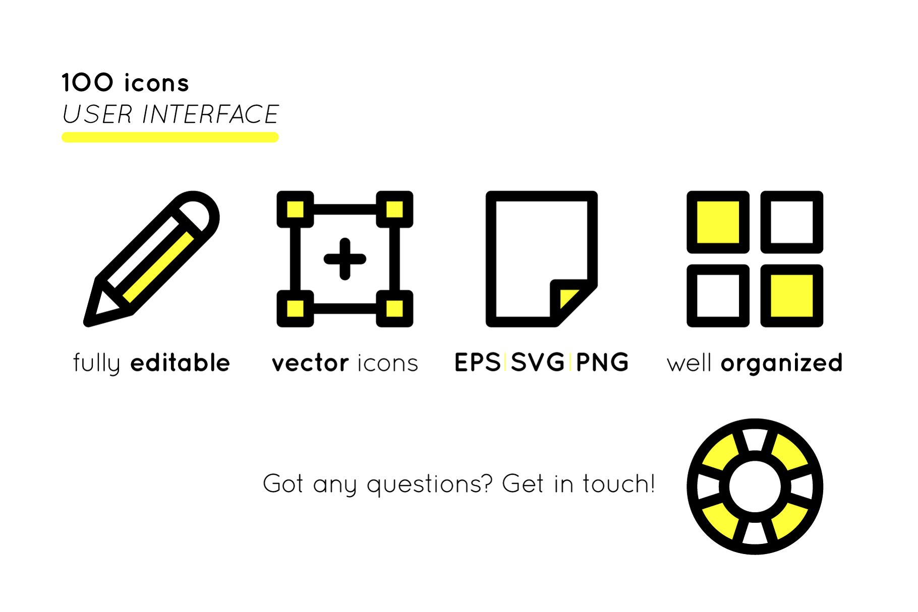 粗线条用户界面图标元素 BOLD icons User Interface essentials插图(1)