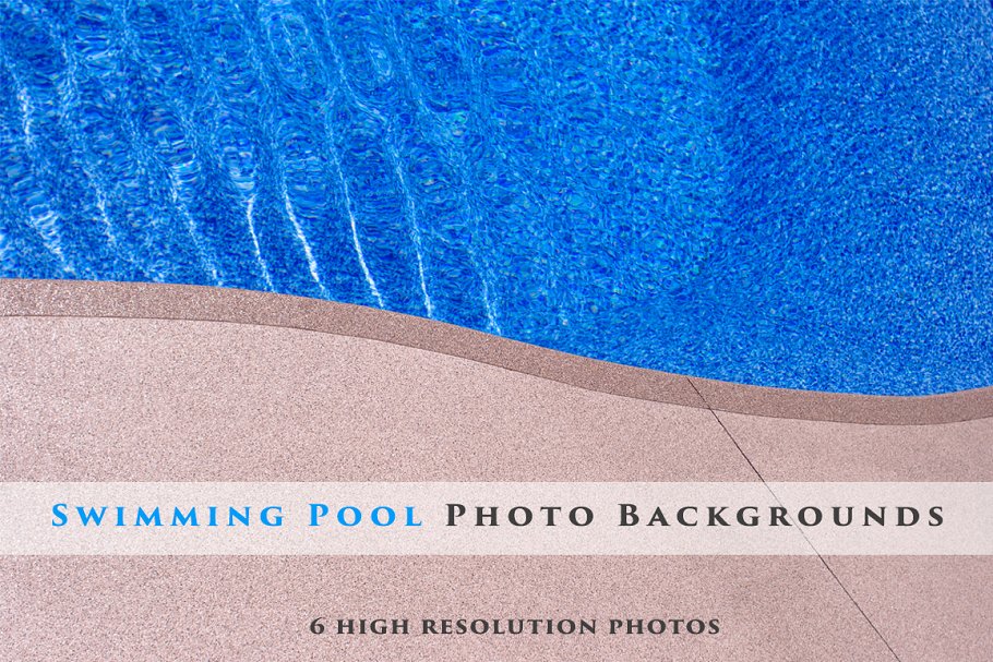 游泳池一角高清背景照片素材 Swimming Pool Background Bundle插图
