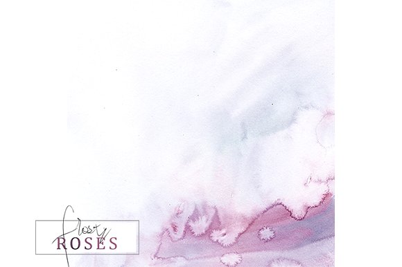 霜白玫瑰花水彩画设计素材 Frosty Roses Watercolor Flowers Set插图(28)