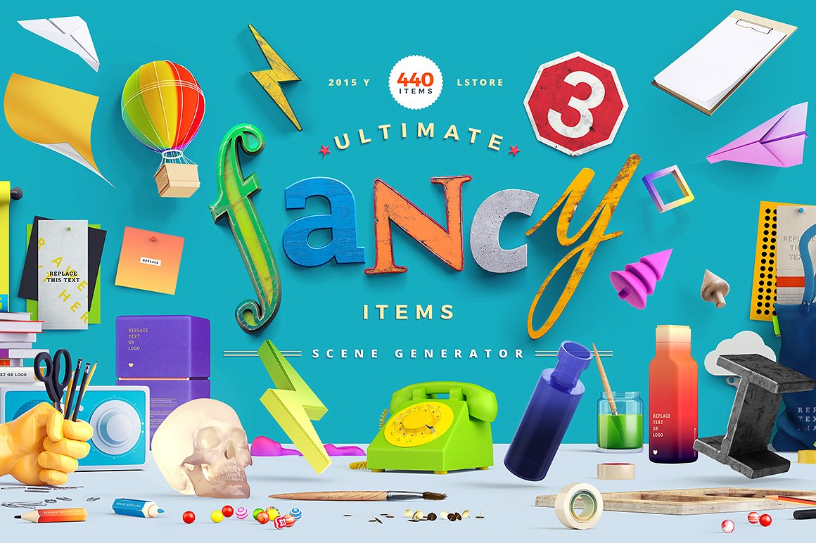 梦幻场景工具包 Fancy Items Scene Generator[6.14GB]插图