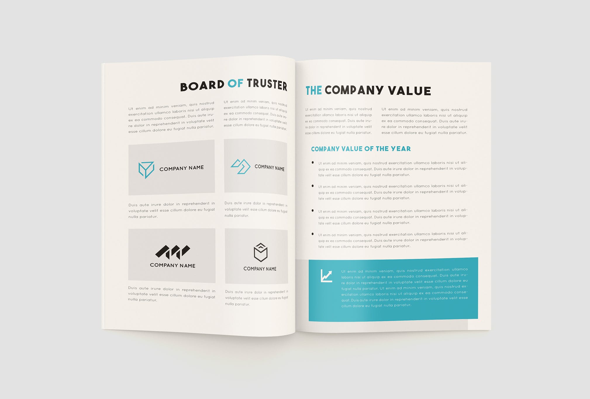 上市公司年度报告设计INDD模板 Annual Report Company插图(3)