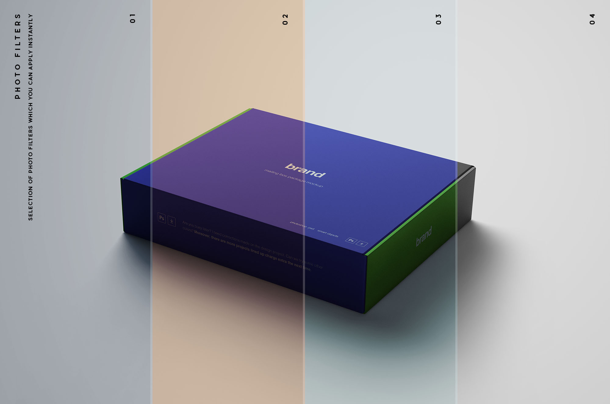 高级包装盒设计图样机模板 Advanced Package Box Mockup插图(9)