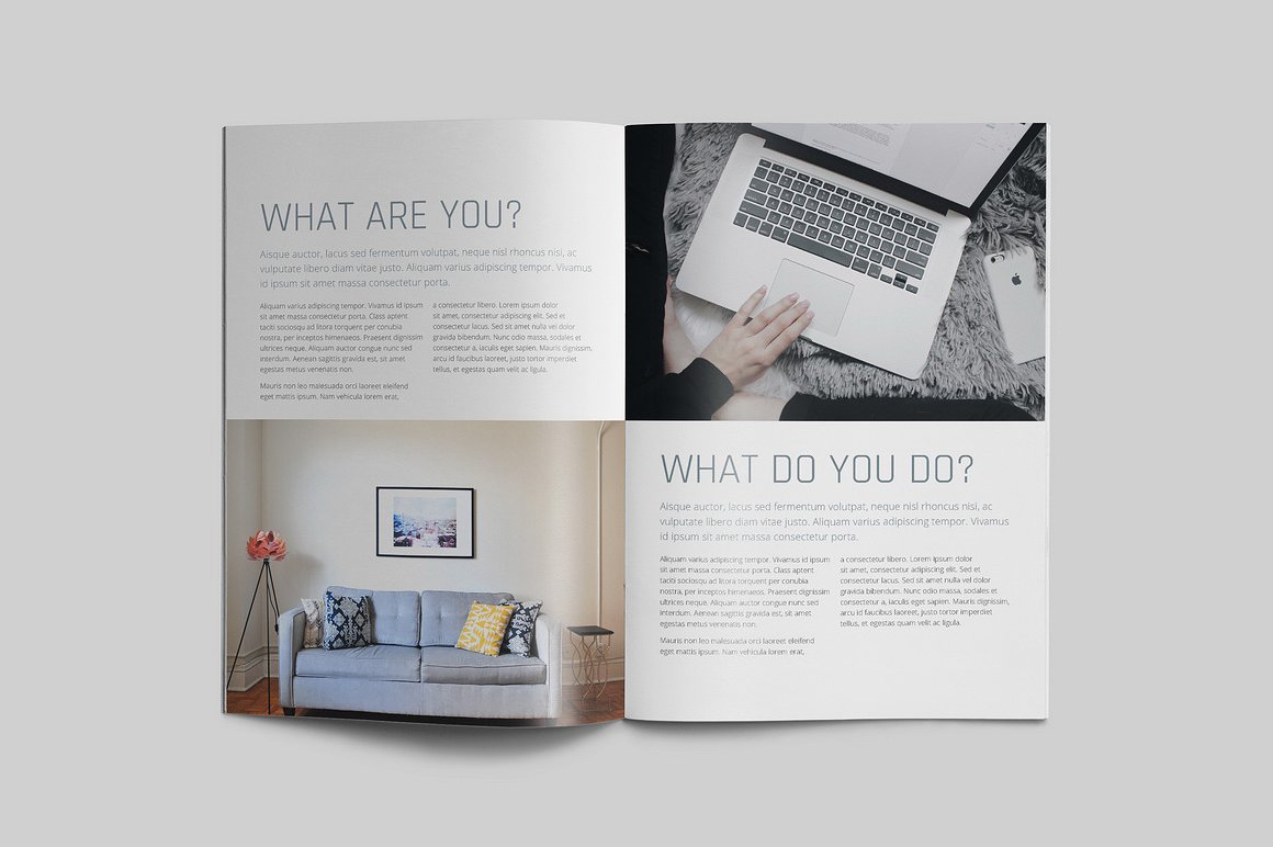 100页漂亮极简的商业化杂志模板下载[indd]插图(15)
