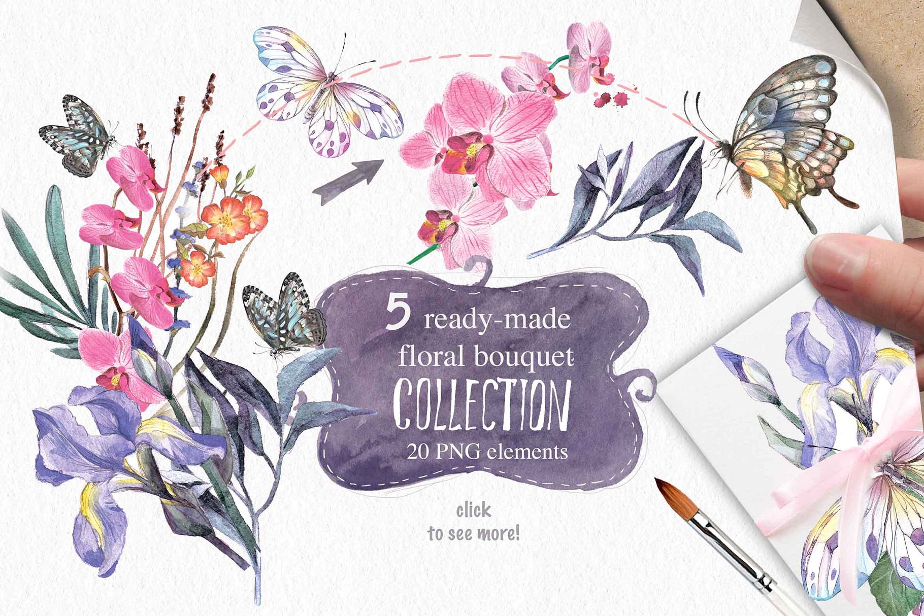 DIY水彩鸢尾花卉插画v1 Watercolor DIY "IRIS" vol.1插图2 DIY水彩鸢尾花卉插画v1 Watercolor DIY "IRIS" vol.1插图2