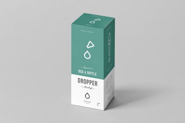 化妆品玻璃滴管样机模板3 Dropper Bottle Mock-up 3插图(3)