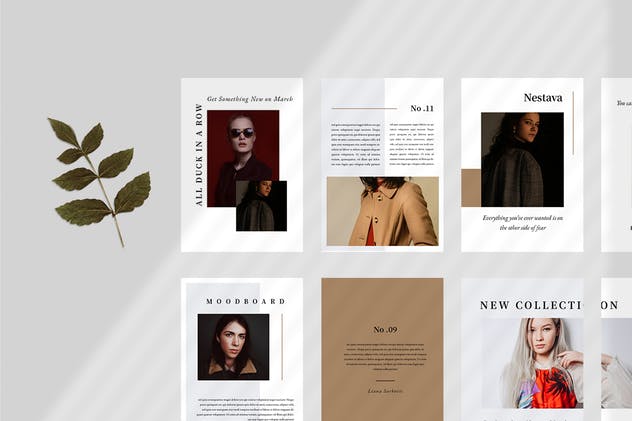 2019-2020时尚服饰杂志设计模板 Nestava – Fashion Magazine Template插图4