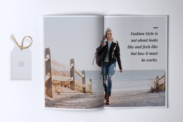 极简设计风时尚品牌产品样板产品目录画册模板 ROSELLINE Minimal Lookbook Fashion插图(4)