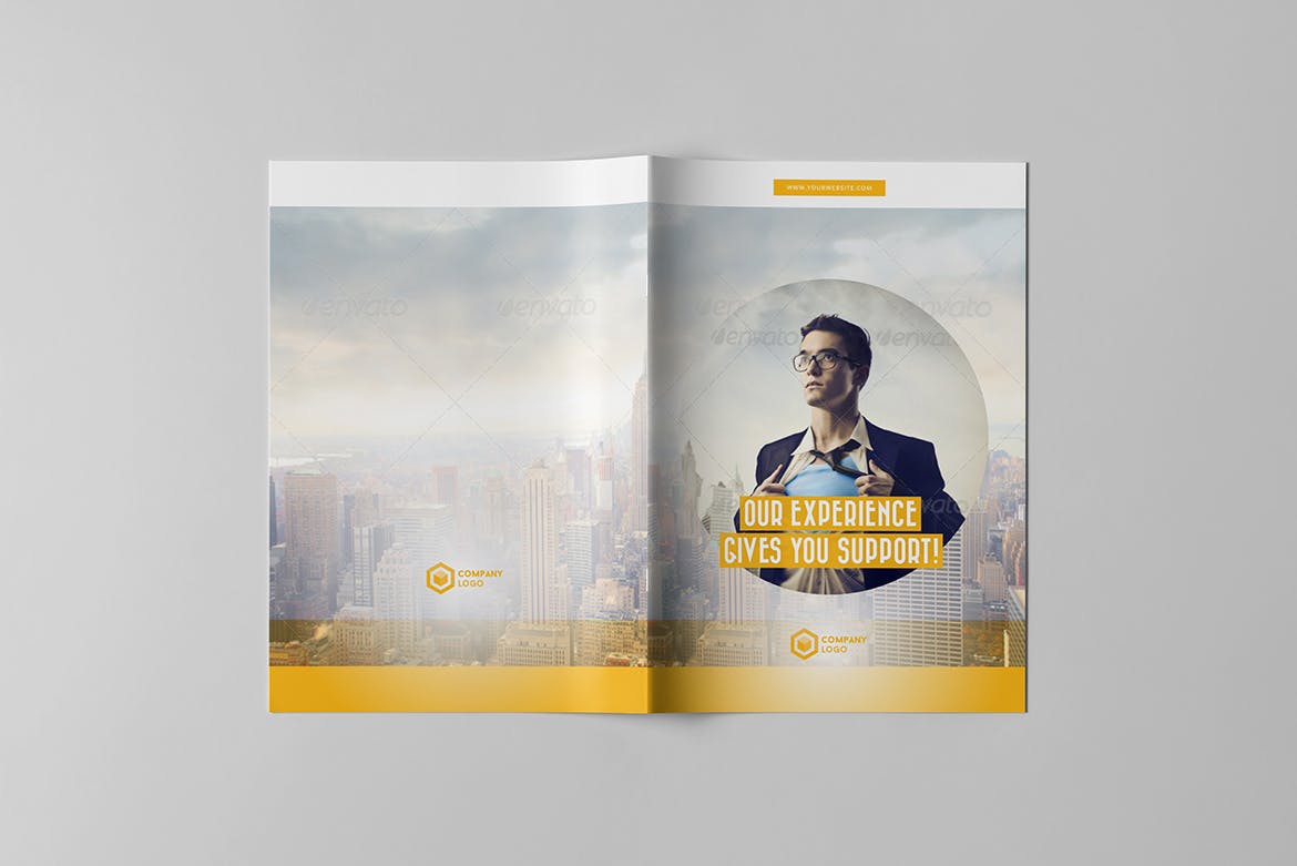 经典通用企业简介宣传画册设计模板 Business Brochure插图12