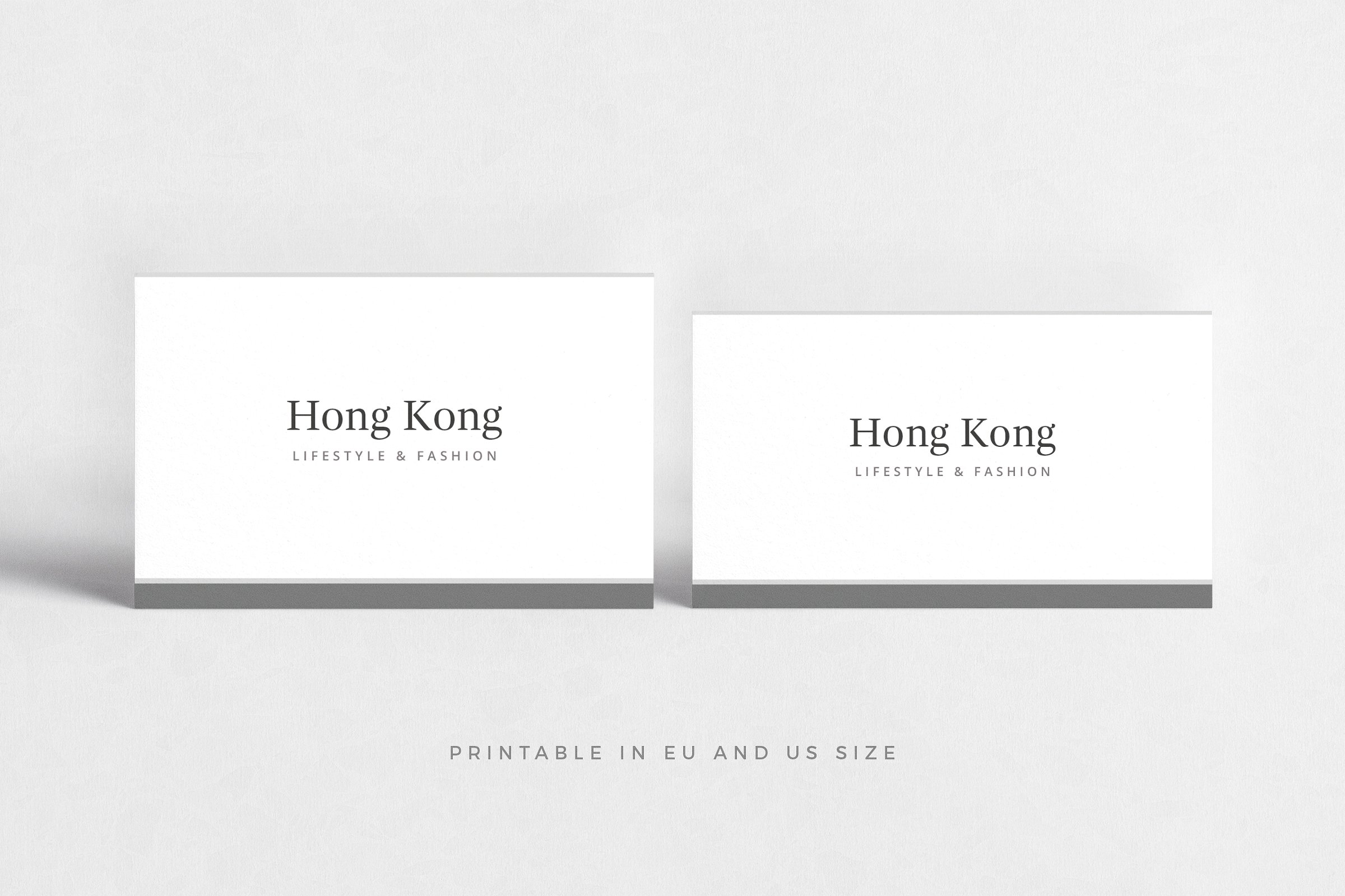 极简主义企业名片设计模板4 Hong Kong Business Card插图(2)