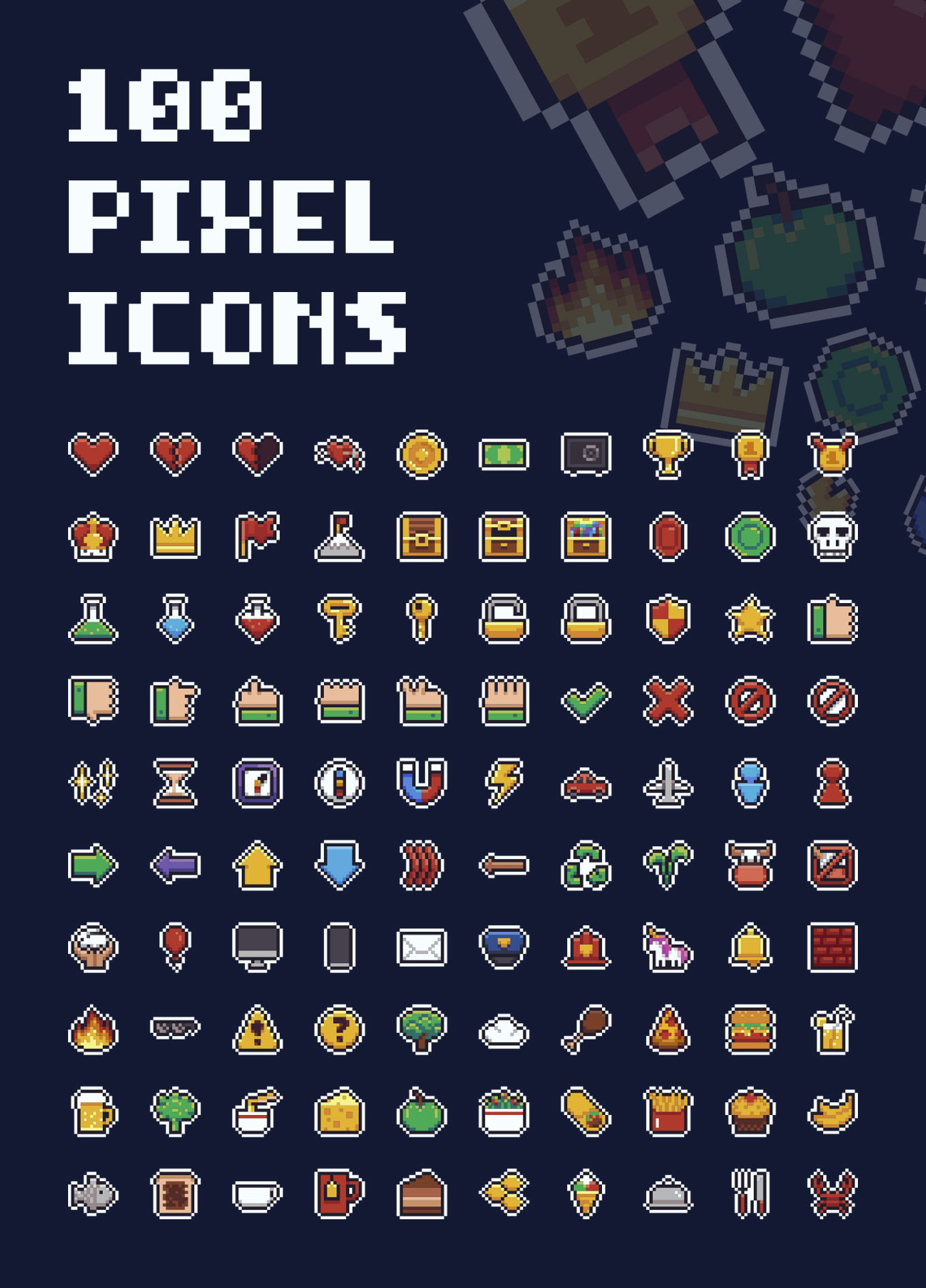 令人充满童年回忆的经典像素图标集 Mario Pixel Icon Collection插图