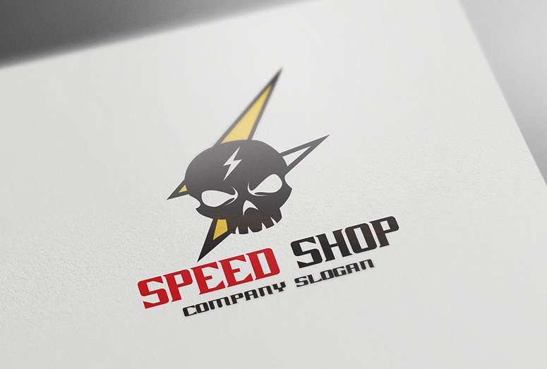 快递/速递企业Logo模板  Speed Shop Logo插图2