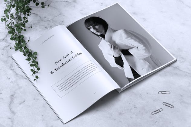 极简主义时尚服饰品牌产品手册INDD模板 KOLASE Minimal Fashion Lookbook插图(5)