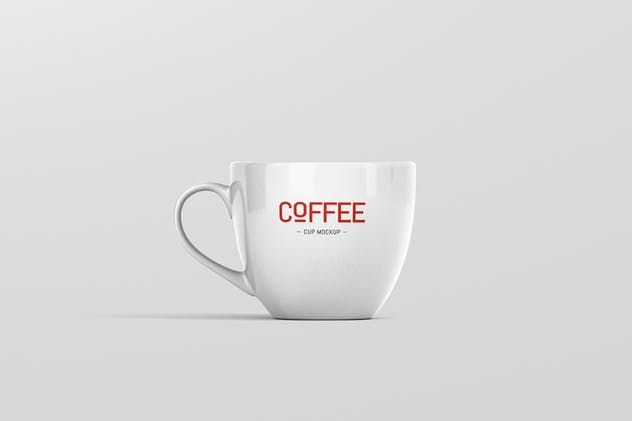 逼真咖啡杯马克杯样机模板 Coffee Cup Mockup插图(3)