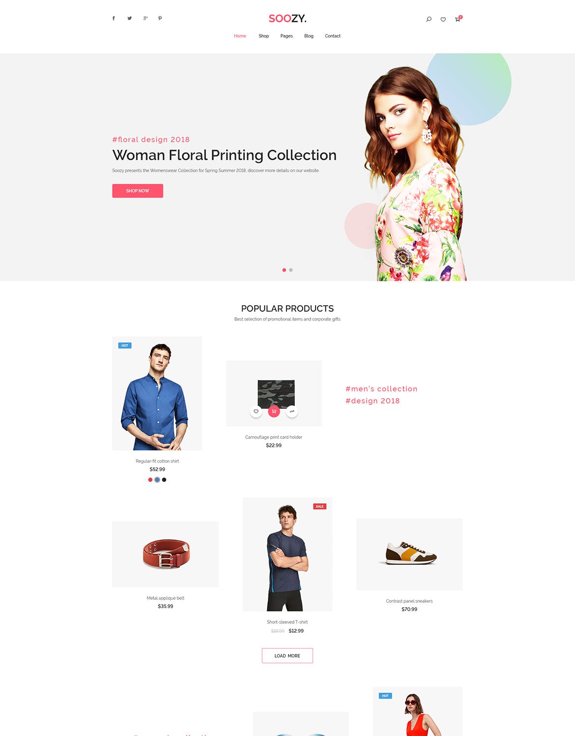 现代简约设计理念电商平台设计PSD模板 Soozy | Minimalist WooCommerce Psd Template插图(3)