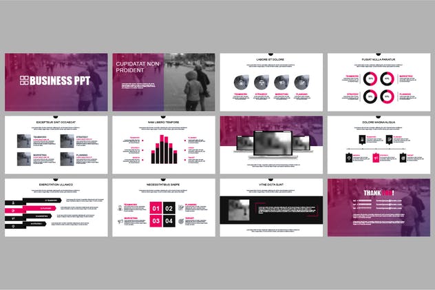 企业市场营销报告PPT演示模板素材 Powerpoint Templates插图3