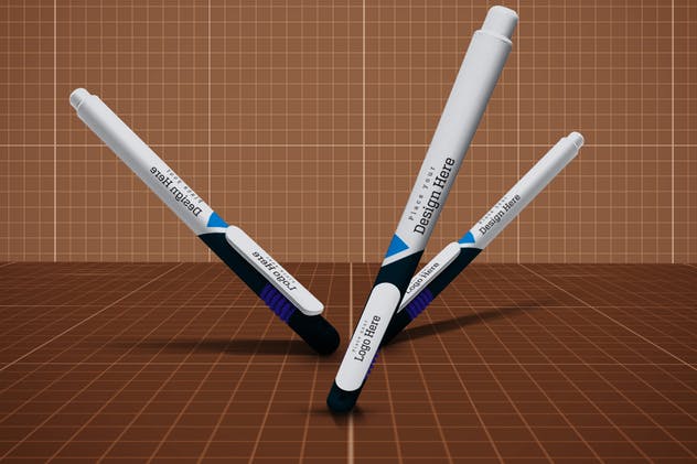 圆珠笔签字笔样机模板v9 Pen Mockup V.9插图(10)