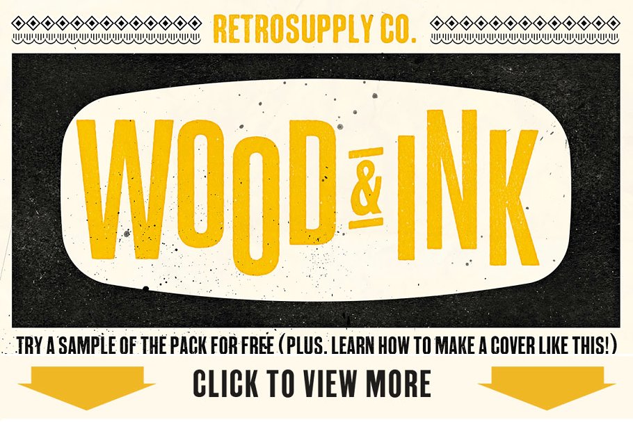 木材和墨水纹理、样式&笔刷包 Wood & Ink | Texture Pack插图(6)
