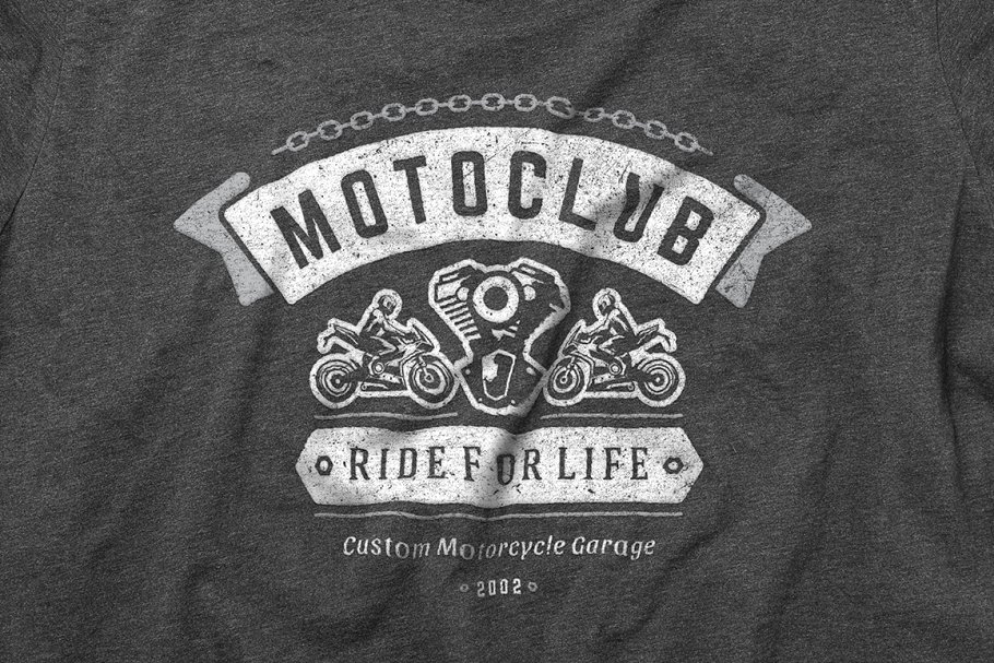 50款摩托车Logo标志和徽章模板 50 Motorcycles Logos and Badges插图(18)