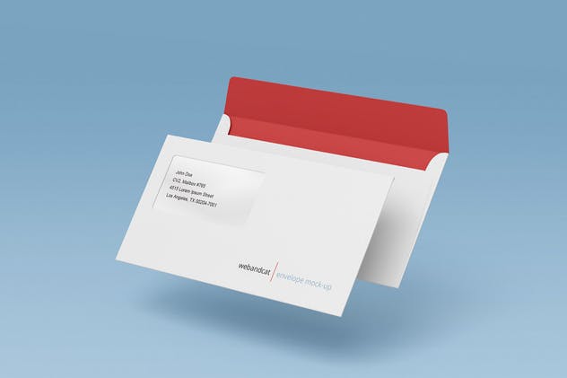 创意信封设计制作展示样机模板 Envelope DL Mock-up插图(4)