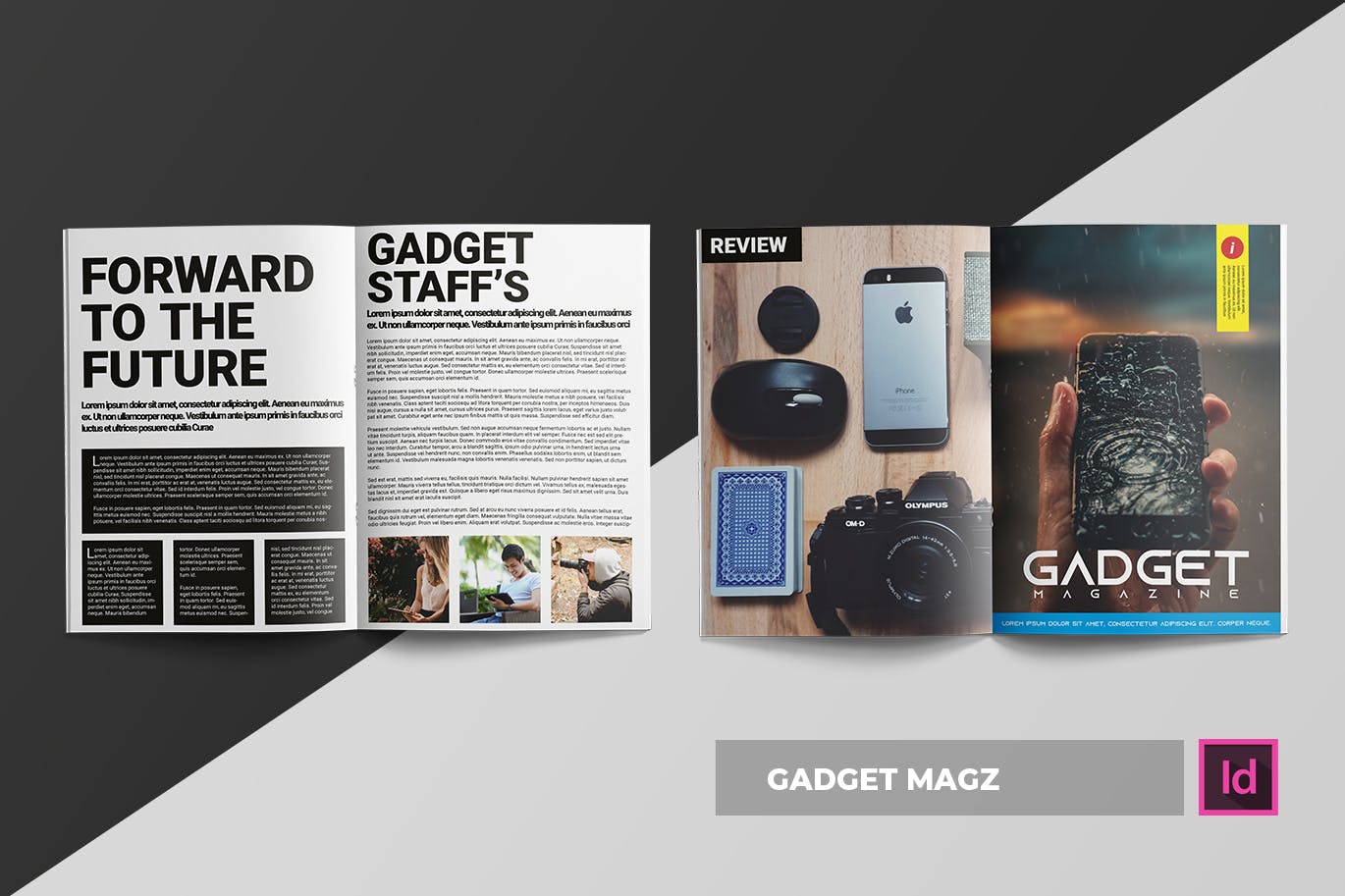 信息科技类杂志设计模板 Gadget | Magazine Template插图(5)