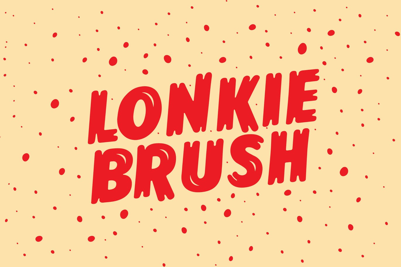 复古丹麦电影海报设计英文笔刷字体 Lonkie Brush插图