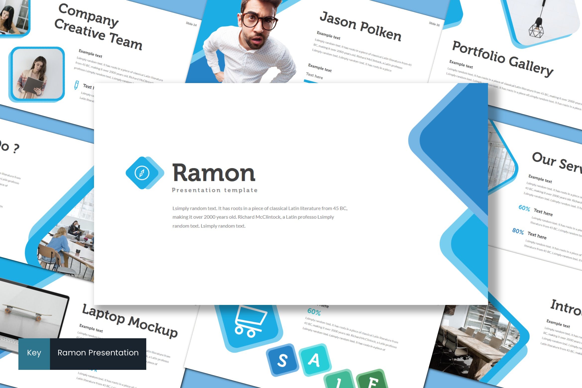 创意设计策划公司Keynote演示文稿设计模板 Ramon – Keynote Template插图