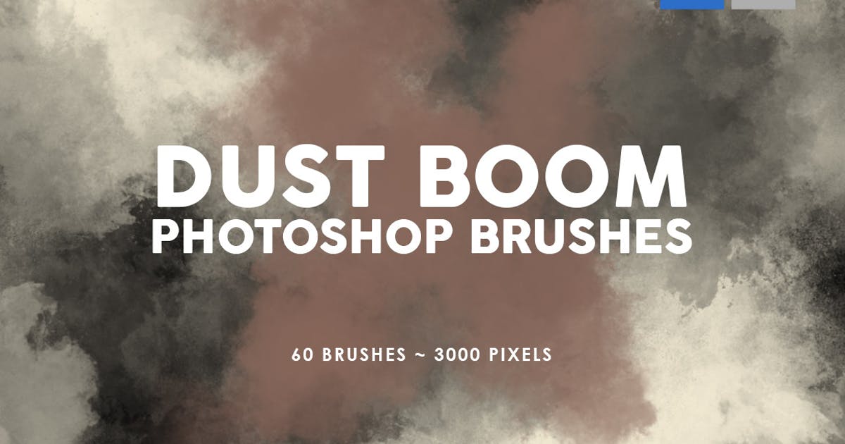 60个烟雾爆炸PS印章笔刷 60 Dust Boom Photoshop Stamp Brushes插图