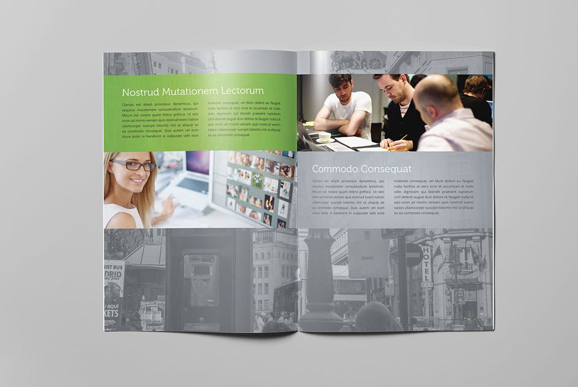 公司企业年度报告设计INDD模板素材 Annual Report 2014 Brochure插图3