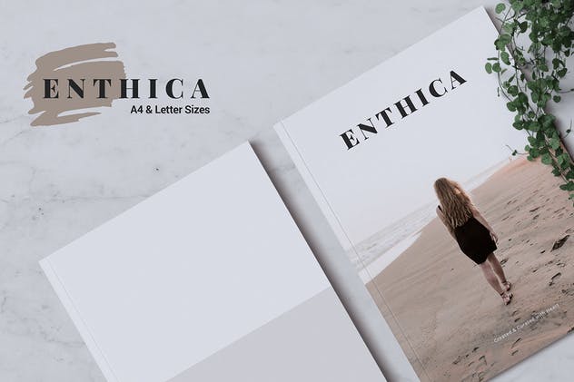 极简主义时尚潮流杂志INDD模板 ENTHICA Fashion Magazine插图(4)