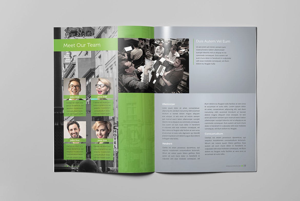 公司企业年度报告设计INDD模板素材 Annual Report 2014 Brochure插图(9)