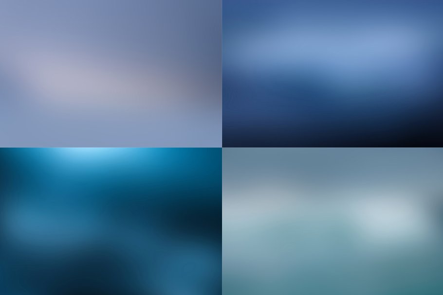 蓝色阴影模糊背景素材 Blurred Backgrounds – Shades of Blue插图(4)