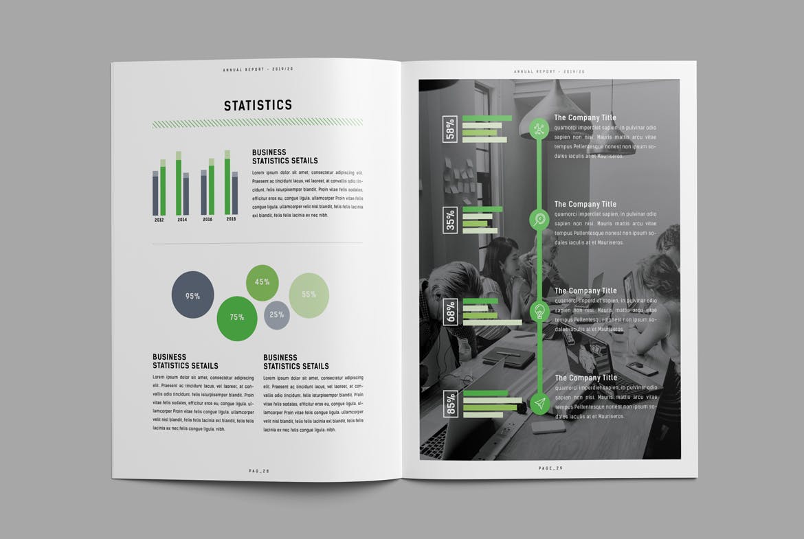 2019-2020企业年度报告/年报INDD设计模板 Annual Report插图(11)
